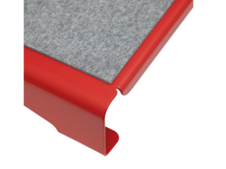 MAUL Repose-pieds MAULflair, métal, 400 x 300 mm, rouge