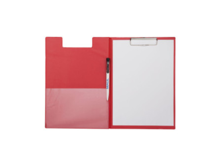 MAUL Porte-bloc à pince MAULpoly, plastifié A4, rouge