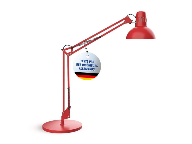 MAUL Lampe de bureau à LED MAULstudy, avec pied, rouge