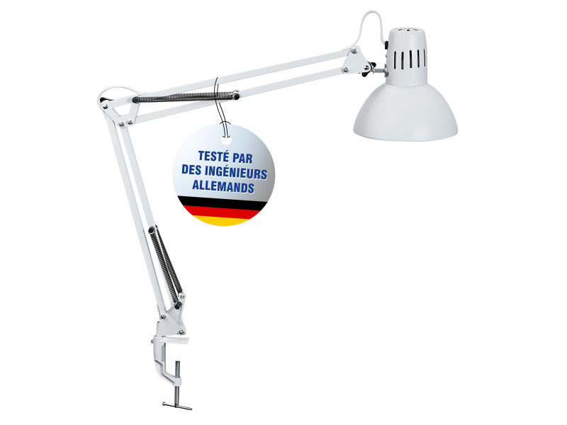 MAUL Lampe de bureau à LED MAULstudy, avec pince, blanc