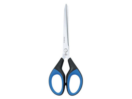 WEDO Ciseaux Soft-Cut, pointu, longueur: 180 mm, noir/bleu