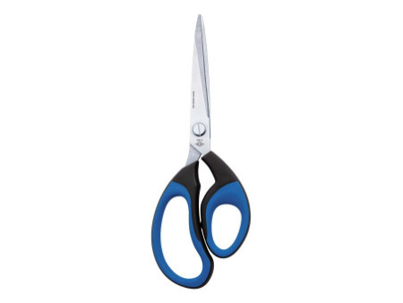 WEDO Ciseaux Soft-Cut, pointu, longueur: 210 mm, noir/bleu