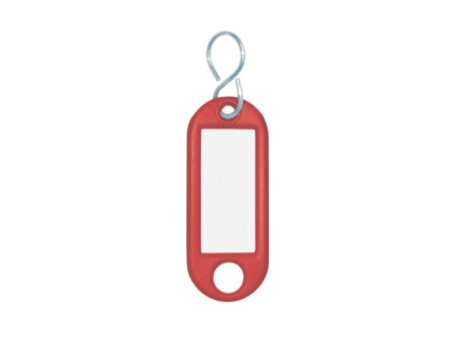 WEDO Porte-clés avec crochet en S, grand paquet, rouge