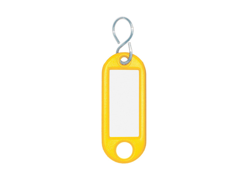 WEDO Porte-clés avec crochet en S, grand paquet, jaune