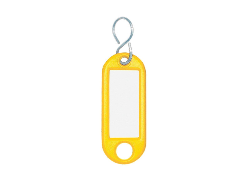 WEDO Porte-clés avec crochet en S, petit paquet, jaune
