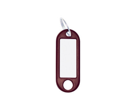 WEDO Porte-clés avec anneau, diamètre: 18 mm, marron