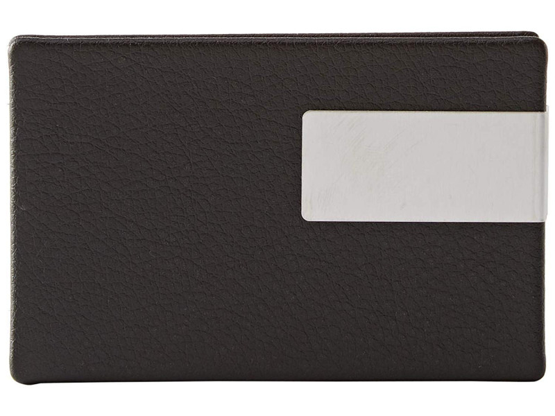 WEDO Boîte cartes de visite Good Deal, aluminium/PVC (noir)