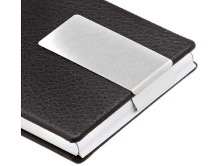 WEDO Boîte cartes de visite Good Deal, aluminium/PVC (noir)