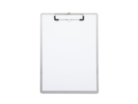 MAUL Porte-bloc en aluminium, A4, avec pince nickelée