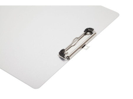 MAUL Porte-bloc en aluminium, A4, avec pince nickelée
