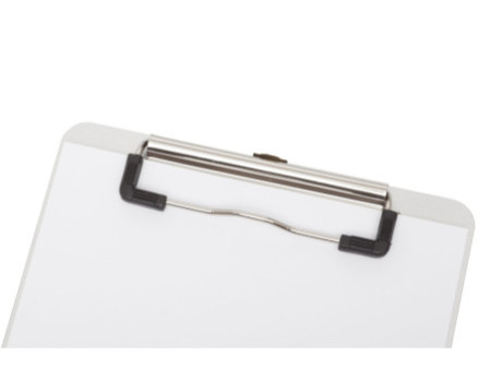 MAUL Porte-bloc, en aluminium avec pince nickelée, A5