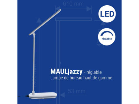 MAUL Lampe de bureau à LED MAULjazzy, dimmable, blanc