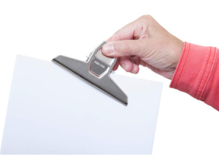 MAUL Pince-lettres en métal, nickelé, largeur: 125 mm
