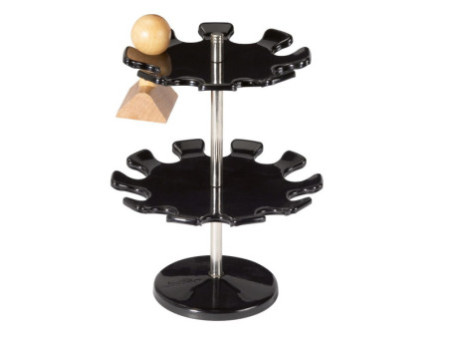 MAUL Porte-timbres rond, 18 tampons, 2 étages, noir