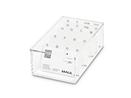 MAUL Trieur de cartes de visite acrylique, transparent