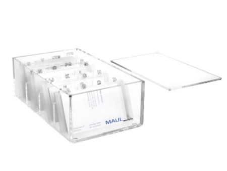 MAUL Trieur de cartes de visite acrylique, transparent