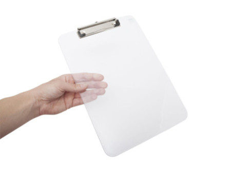 MAUL Porte-bloc en plastique, A4, transparent, pince