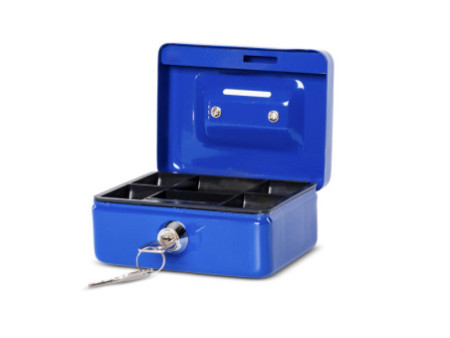 MAUL Caisse à monnaie avec fente tirelire, bleu
