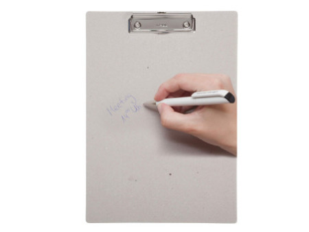 MAUL Porte-bloc, en carton avec pince, A4, gris