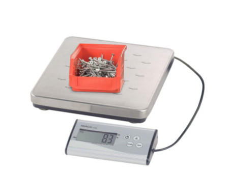 MAULcargo Pèse-paquet, capacité: 50 kg, gris, avec bloc de