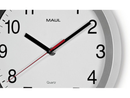 MAUL Horloge murale/horloge quartz MAULrun, diamètre: 250 mm