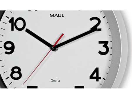 MAUL Horloge murale/horloge quartz MAULstep, diamètre: 300mm