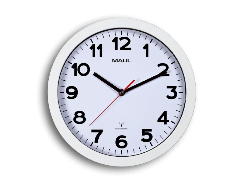 MAUL Horloge murale/radio pilotée MAULstep, diamètre: 300mm