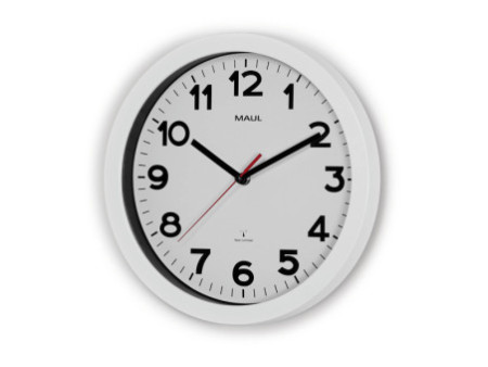 MAUL Horloge murale/radio pilotée MAULstep, diamètre: 300mm