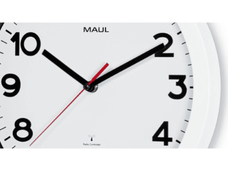 MAUL Horloge murale/radio pilotée MAULstep, diamètre: 300mm