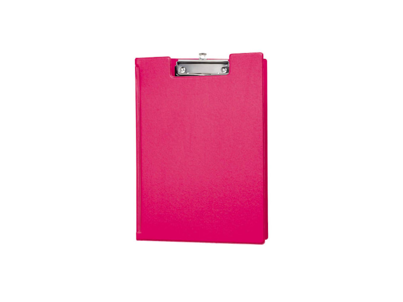 MAUL Porte-bloc à pince, plastifié A4, rose vif