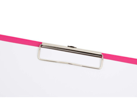 MAUL Porte-bloc à pince, plastifié A4, rose vif