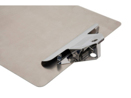 MAUL Porte-bloc MAULsteel, acier inoxydable, A4, argent