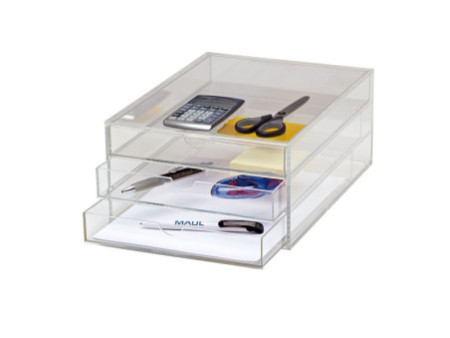 MAUL Module de classement acrylique, A4, 3 tiroirs