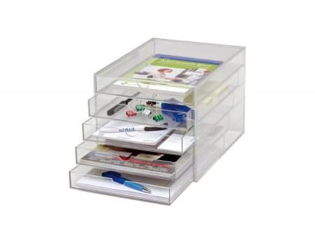 MAUL Module de classement acrylique, A4, 5 tiroirs