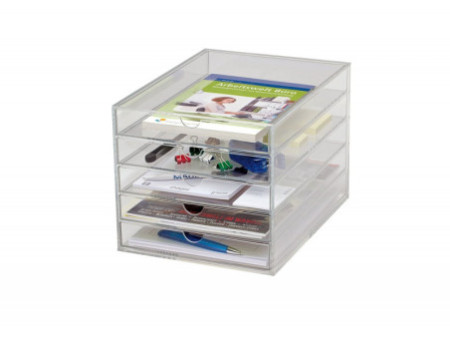 MAUL Module de classement acrylique, A4, 5 tiroirs