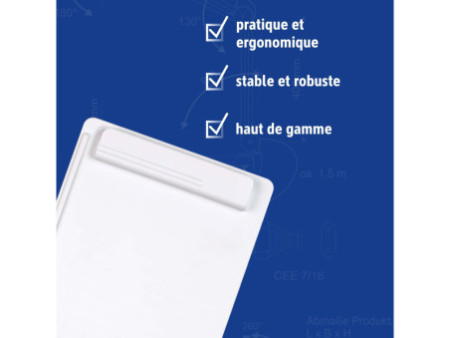 MAUL Porte-bloc MAULgo uni Recycling, A4, blanc