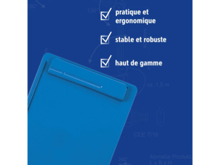 MAUL Porte-bloc MAULgo uni Recycling, A4, bleu