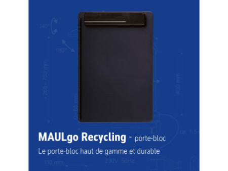 MAUL Porte-bloc MAULgo uni Recycling, A4, noir