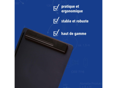 MAUL Porte-bloc MAULgo uni Recycling, A4, noir