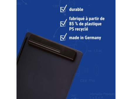 MAUL Porte-bloc MAULgo uni Recycling, A4, noir