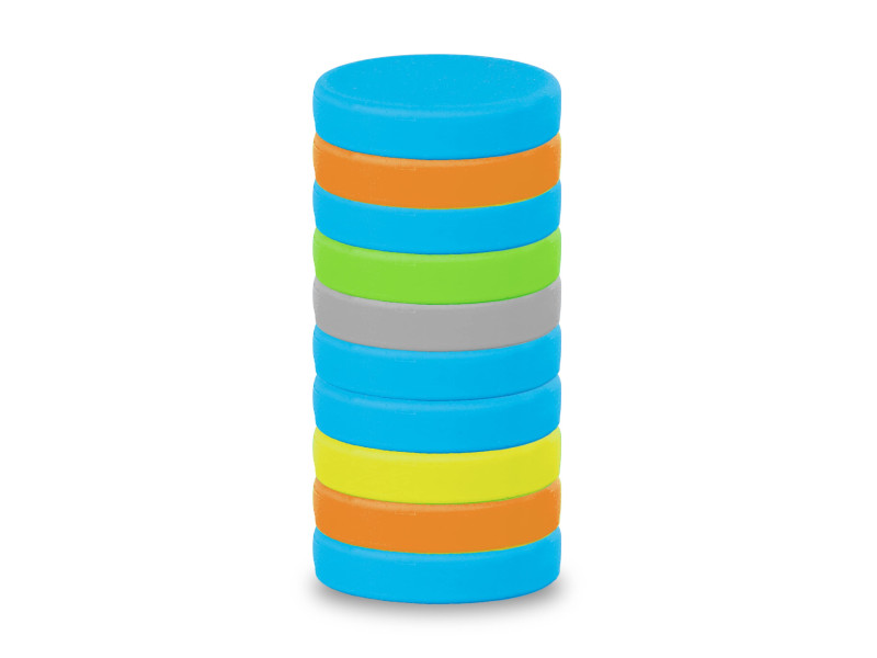MAUL Aimant néodyme, en forme de pastille, silicone, 18 mm