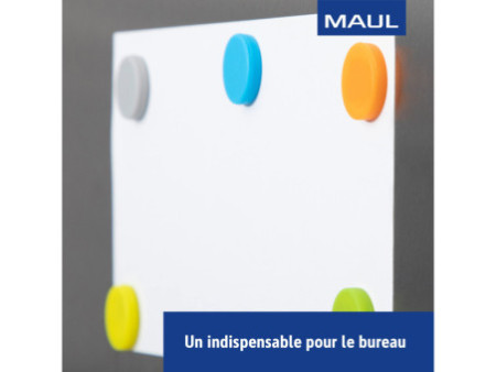 MAUL Aimant néodyme, en forme de pastille, silicone, 18 mm