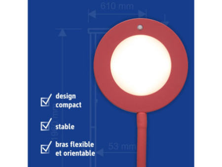 MAUL Lampe de bureau à LED MAULjoy, socle, touch of rose
