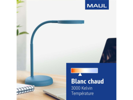 MAUL Lampe de bureau à LED MAULjoy, socle, atlantic blue