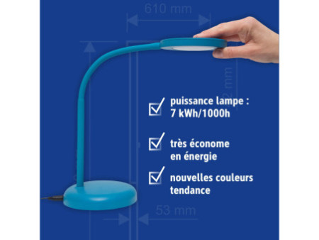 MAUL Lampe de bureau à LED MAULjoy, socle, atlantic blue