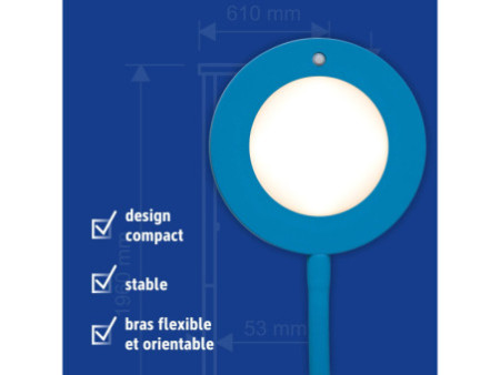 MAUL Lampe de bureau à LED MAULjoy, socle, atlantic blue