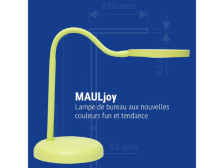 MAUL Lampe de bureau à LED MAULjoy, socle, lime