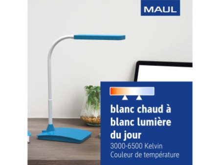 MAUL Lampe de bureau à LED MAULpearly colour vario, atlantic