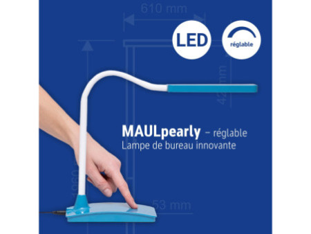 MAUL Lampe de bureau à LED MAULpearly colour vario, atlantic