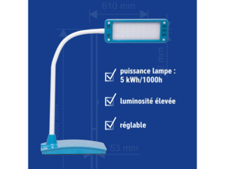 MAUL Lampe de bureau à LED MAULpearly colour vario, atlantic